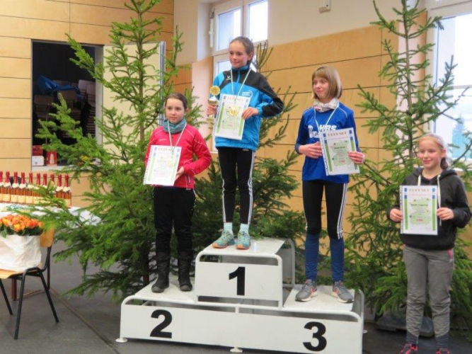Platz 1 Magdalena bei der Siegerehrung Gesamtwertung 2019
