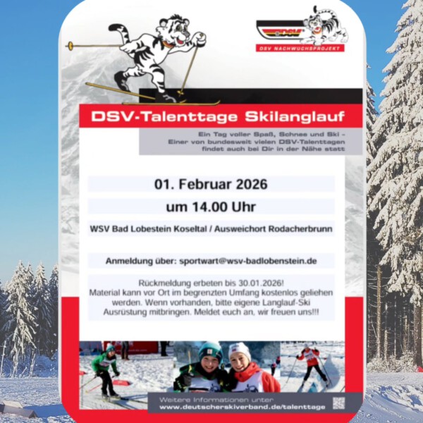 ❄️ DSV Talenttage am 1.2. in Rodacherbrunn ❄️Lust auf Skilanglauf? Euch erwartet ein abwechslungreicher Nachmittag im Schnee mit Spiel und Spaß. Alle Interessierten sind herzlich eingeladen. Wo? Orteinfahrt Rodacherbrunn, gegenüber Mareile am Rennsteig Wann? 1.2. um 14:00 dsvtalenttage thüringerskiverband rennsteig nachwuchstalente